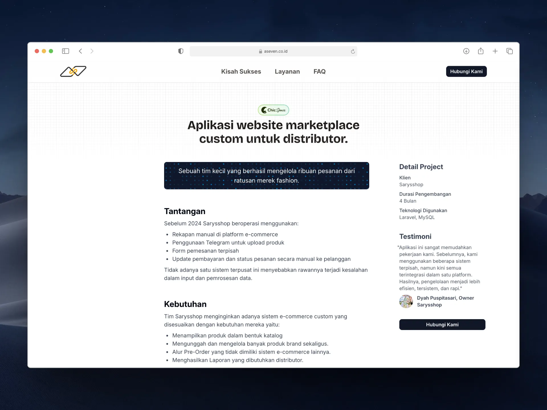 Aseven Website - Blog Post