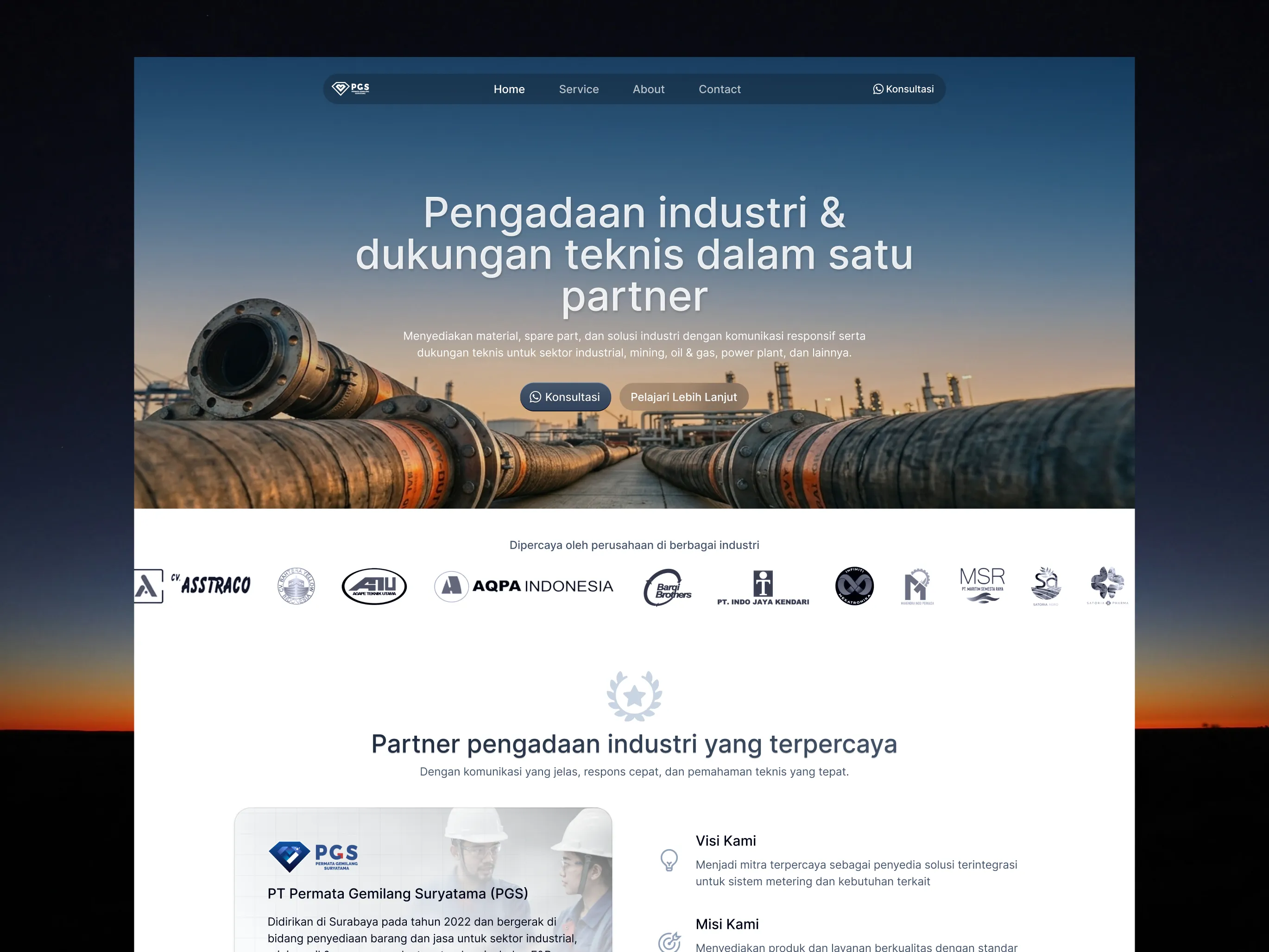 Industrial Supply Website — Trust-Driven Homepage