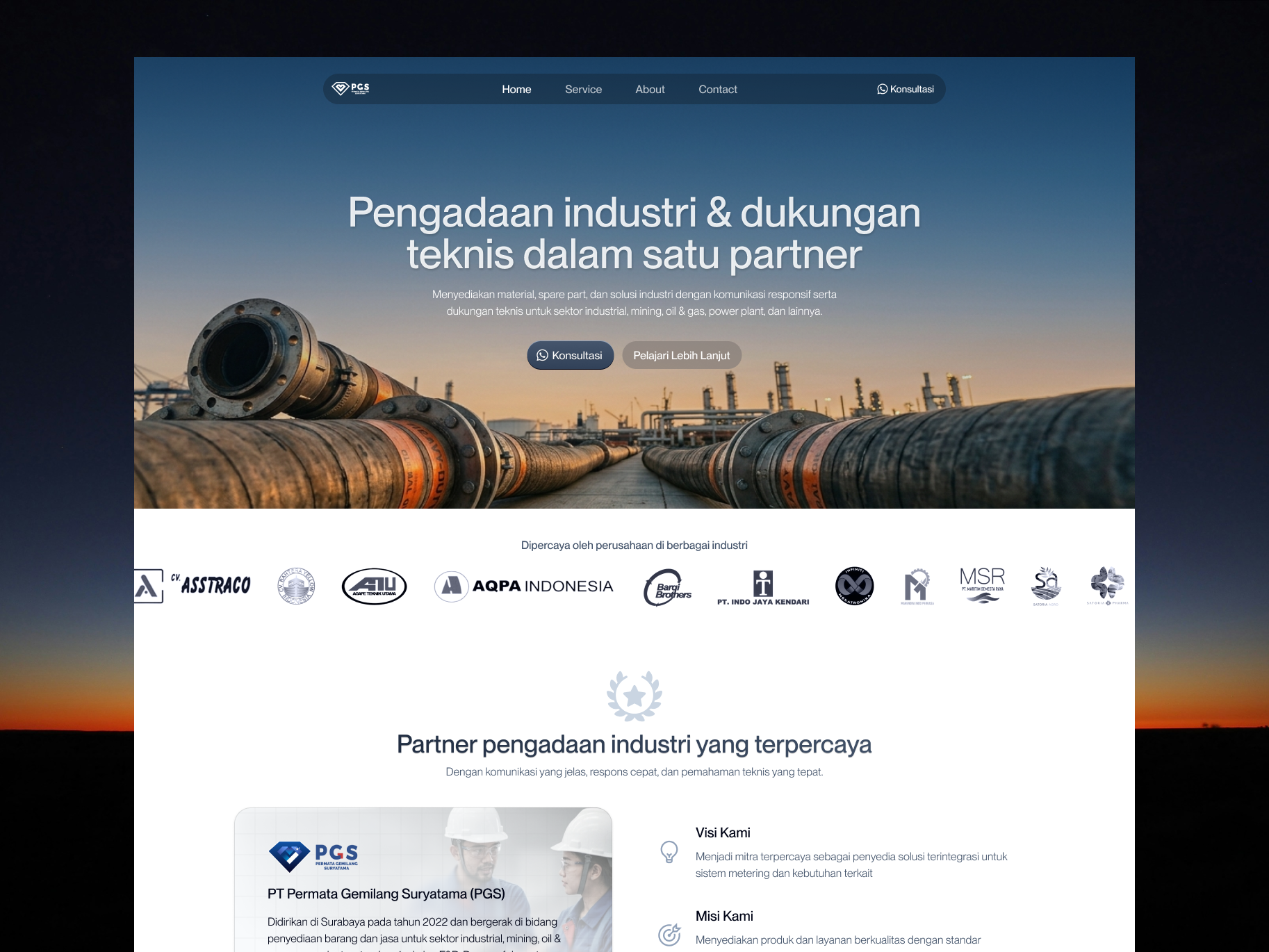 Industrial Supply Website — Trust-Driven Homepage